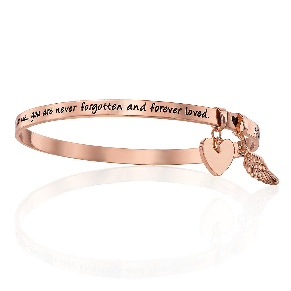 Bracelet Jonc Souvenir – Paroles de Sagesse en Or Rose