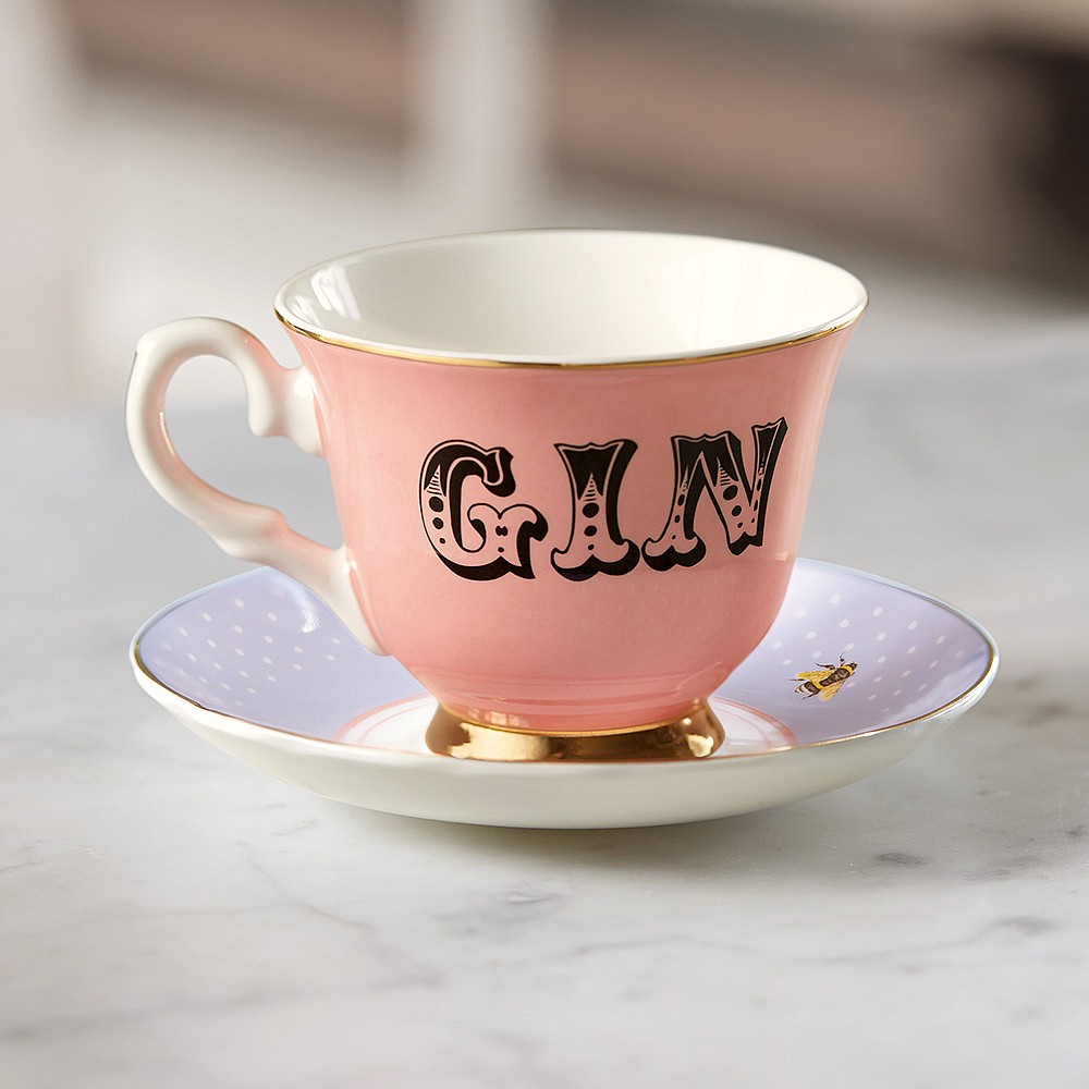 Tasse et Soucoupe Que la Fête Commence