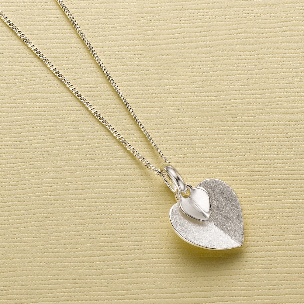 Pendentif en Argent De Feuille en Feuille