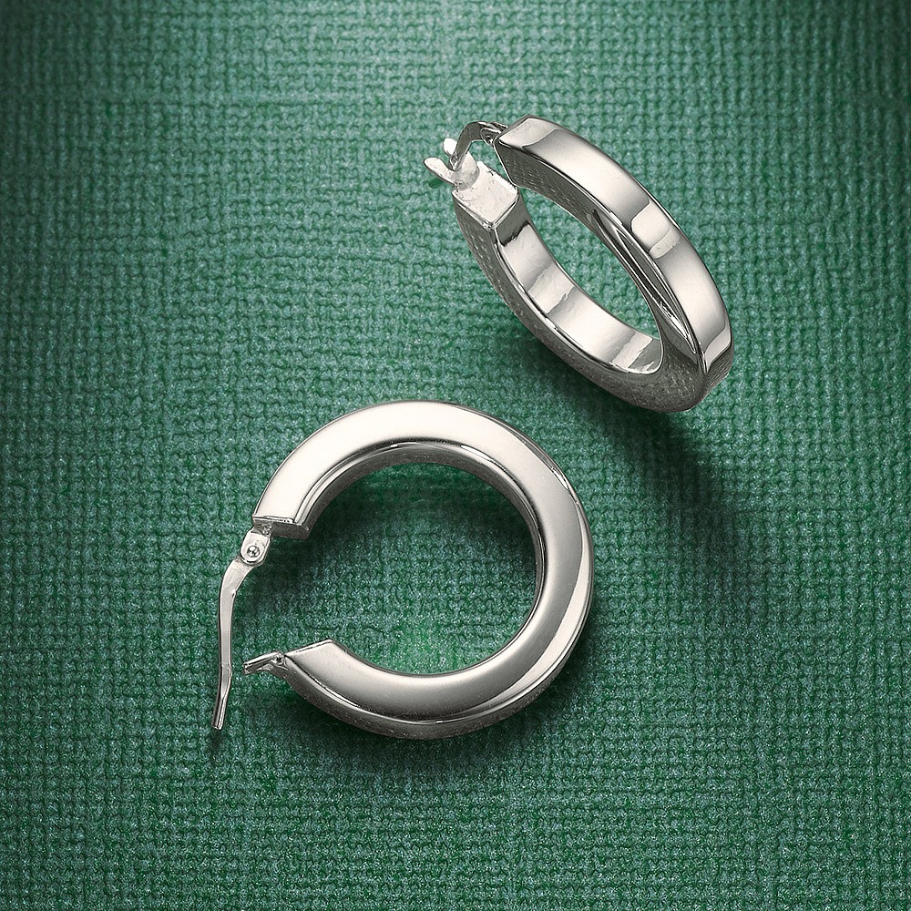 Créoles en Argent Mouvement Perpétuel