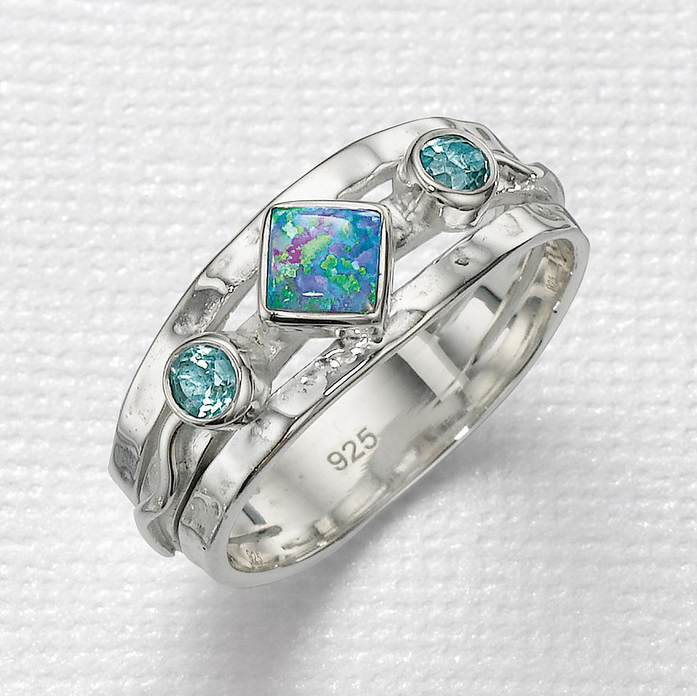 Bague Bleu Infini