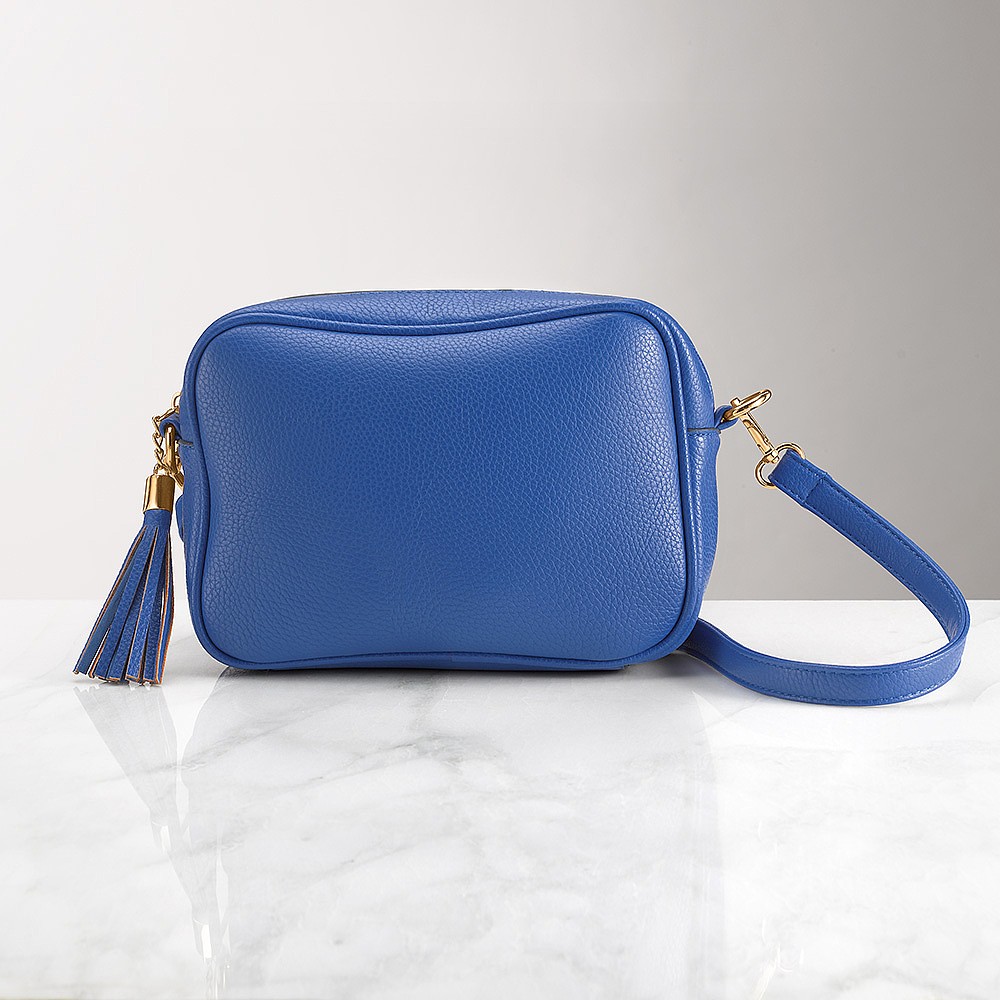 Sac en Similicuir Bleu Cobalt Énergie Électrique