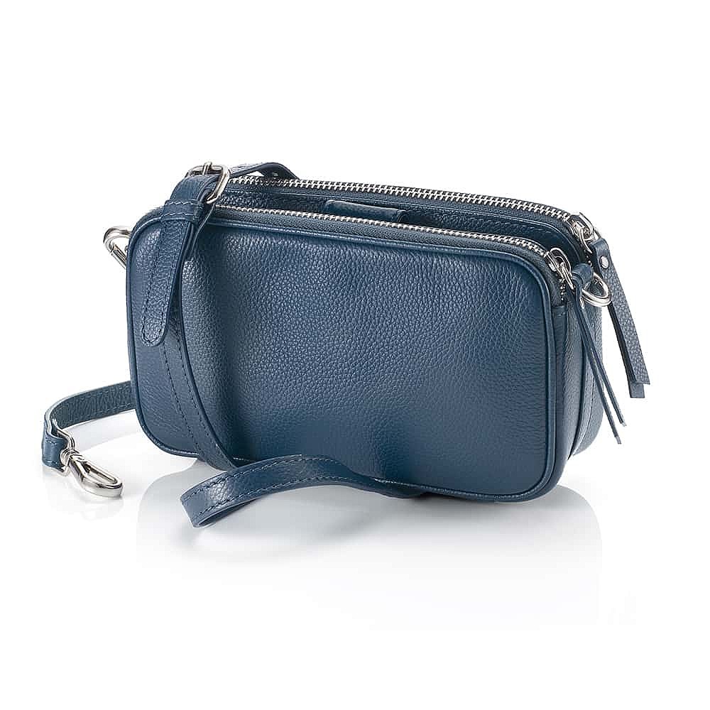 Sac Polyvalent en Cuir Bleu L’Aventure Vous Attend 