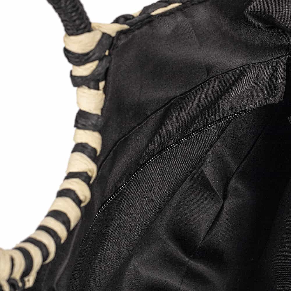 Sac Fourre-Tout En Paille INC - Neuf Avec Étiquette - Doublé Naturel, Fermeture à Pression - Tendance