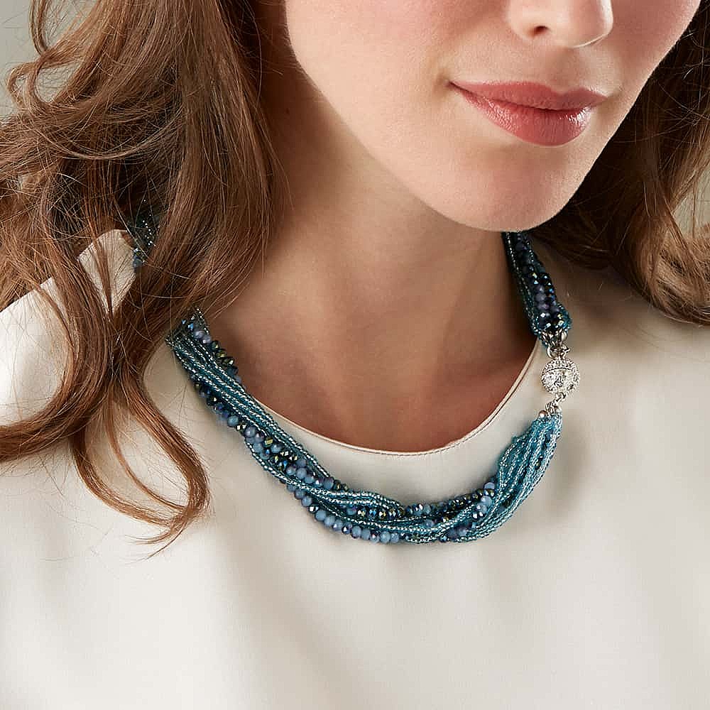 Collier De But en Bleu