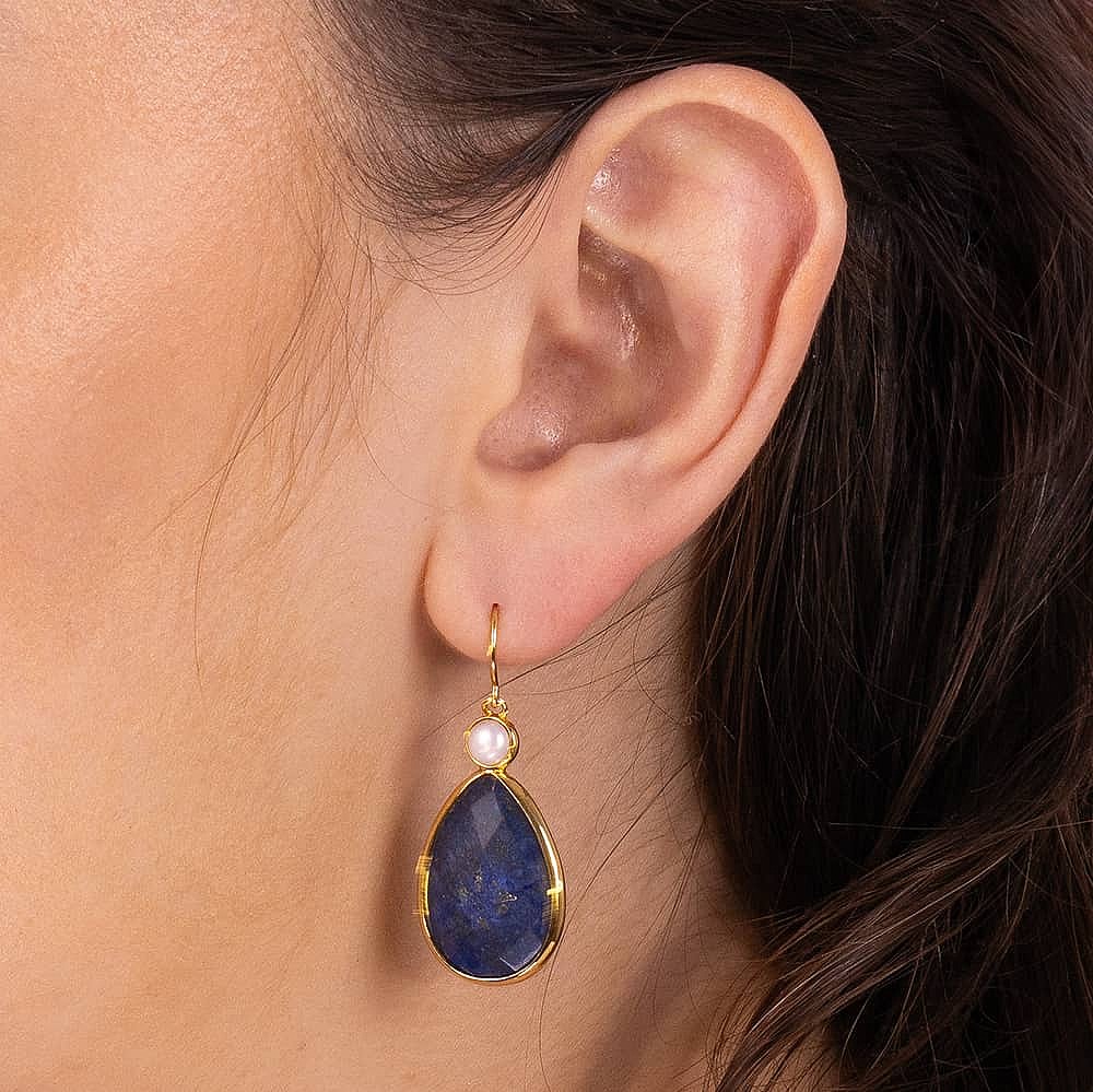 Boucles d’oreilles en Lapis Force Intérieure