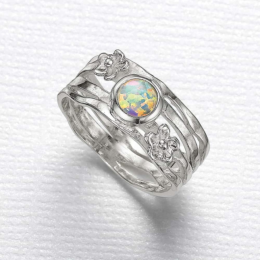 Bague en Opalite Lumière Vacillante 