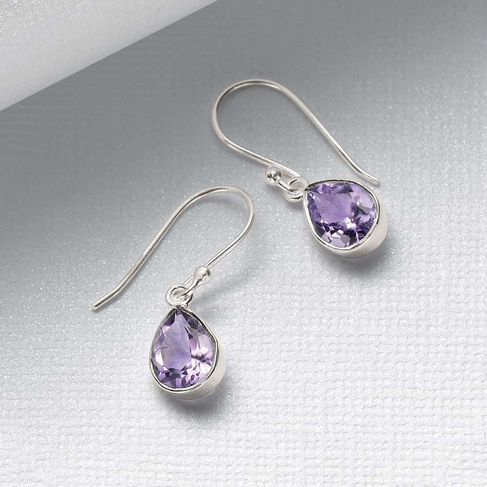 Boucles d’oreilles Aura d’Améthystes