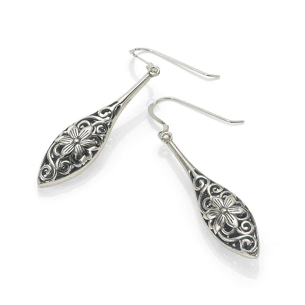 Boucles d’oreilles en Argent Carillons Floraux