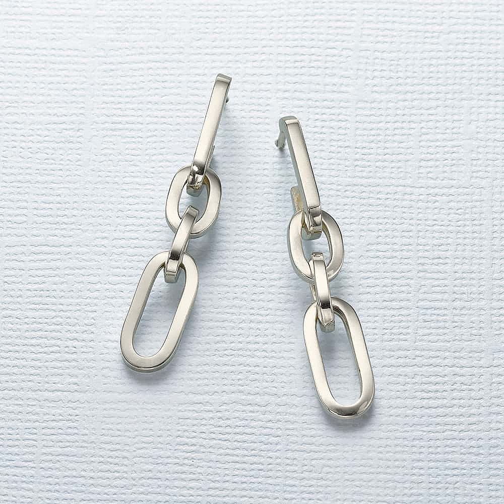 Boucles d’oreilles en Argent Maillons du Désir