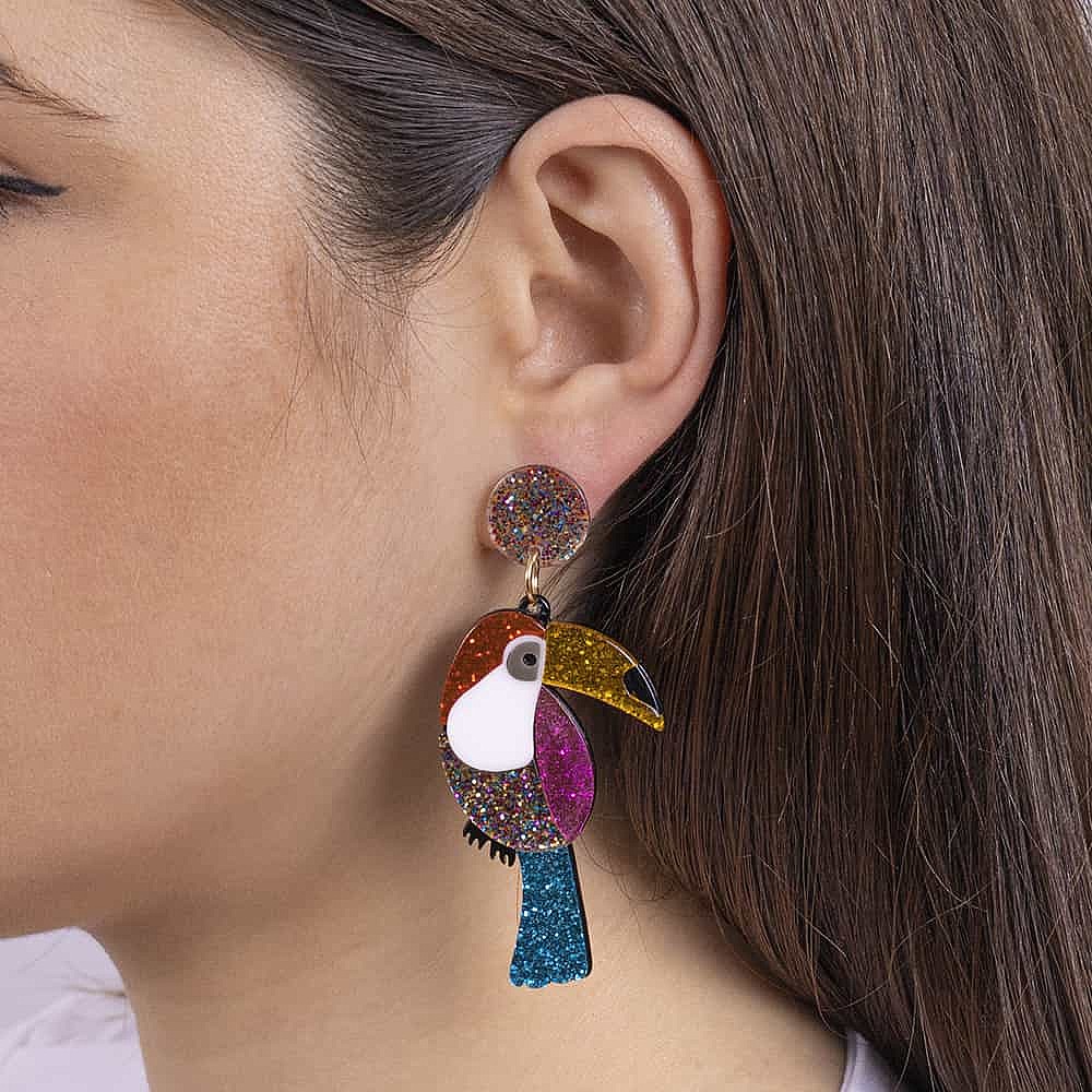 Boucles d’oreilles Séduisant Toucan  