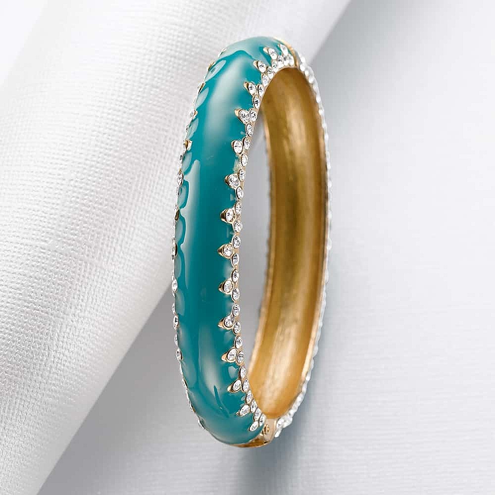 Bracelet à Charnière Fidèle au Sarcelle 