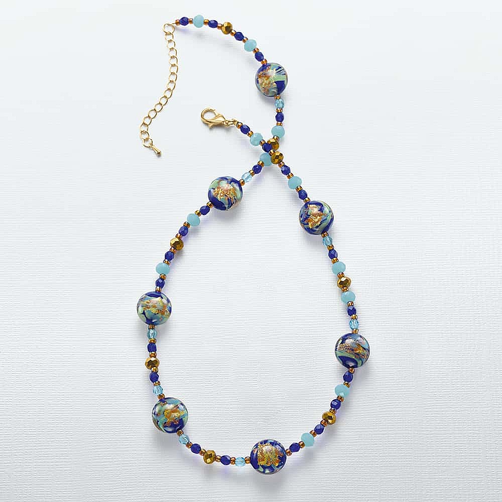 Collier en Verre Murano Magie Dans l’Air 