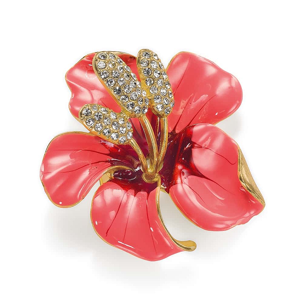 Broche Hibiscus Symbole de Beauté  