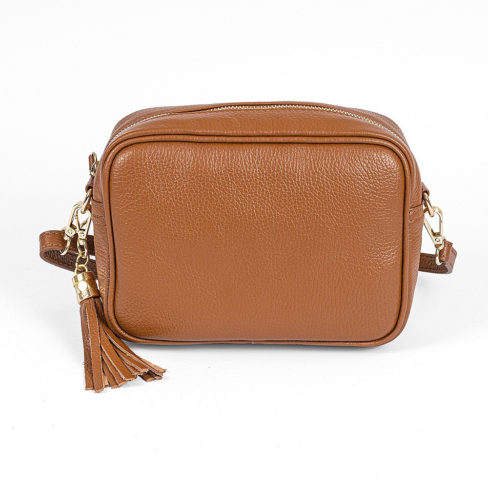 Sac Bandoulière en Cuir Parler de Camel