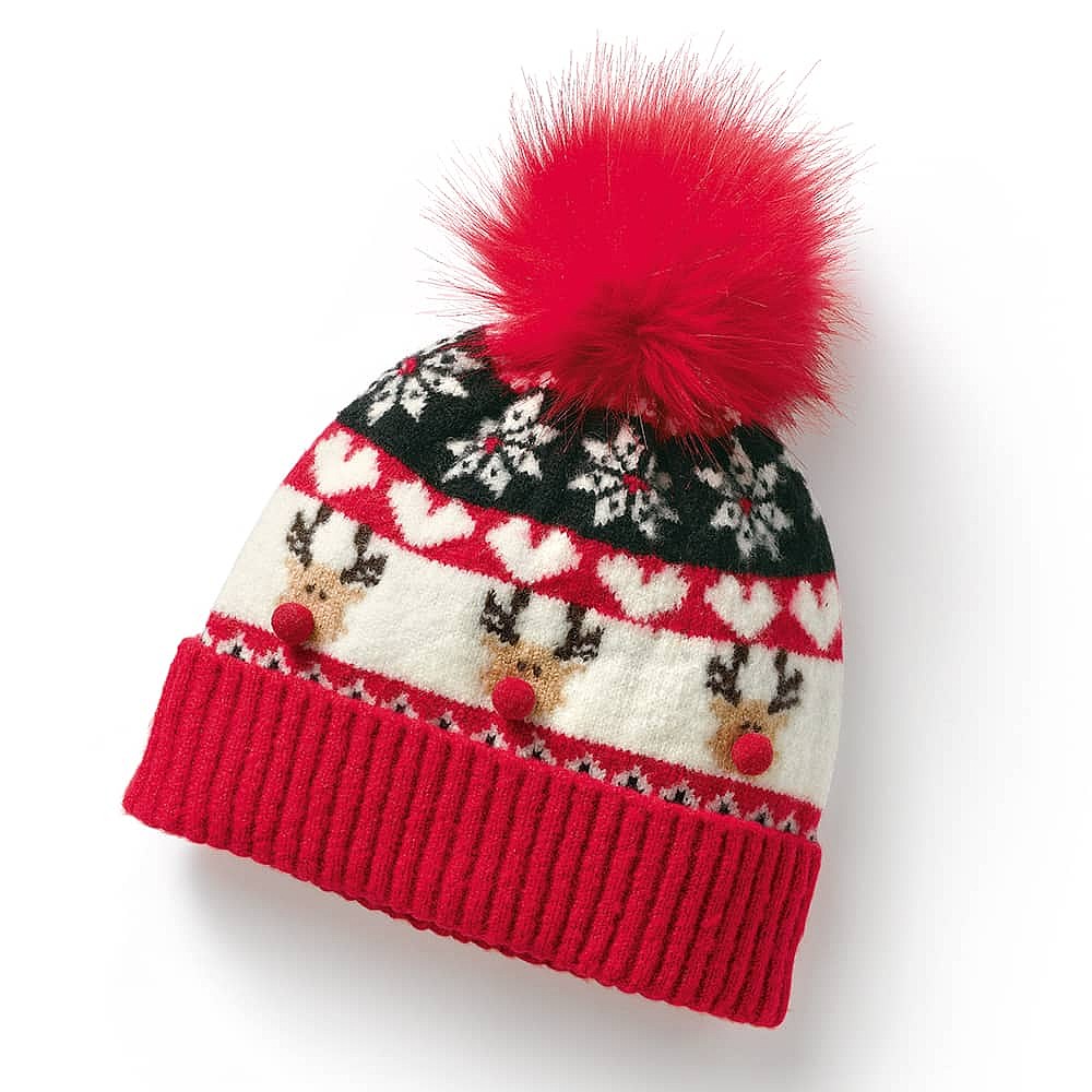 Bonnet à Pompon Saison des Fêtes