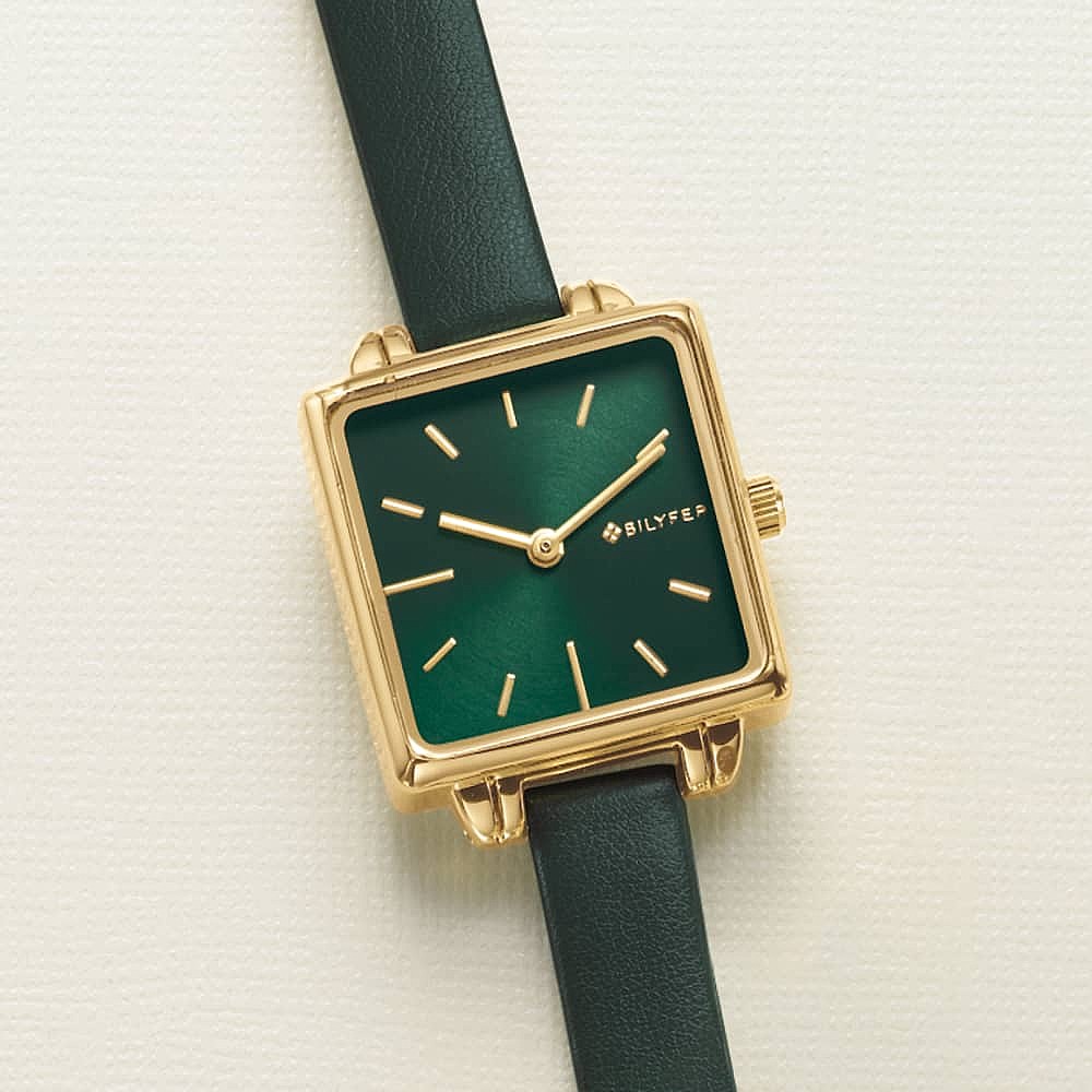 Montre Verte Jouer sur les Angles