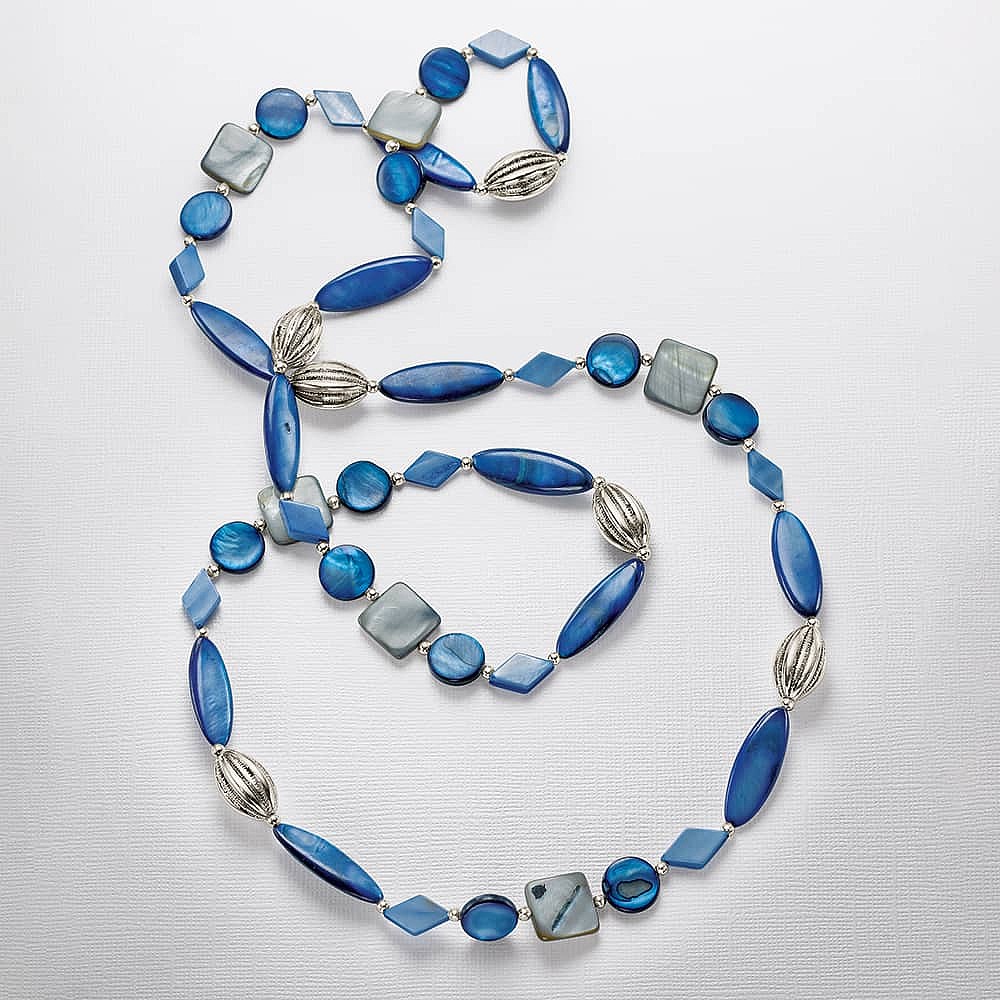 Collier en Coquillage Le Meilleur du Bleu