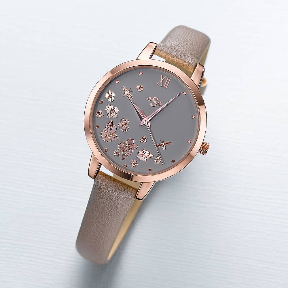 Montre en Simili Cuir Vraiment Taupe