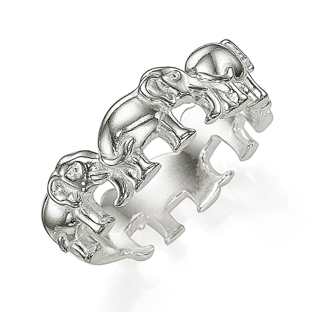 Bague Éléphant Marchez avec Sagesse