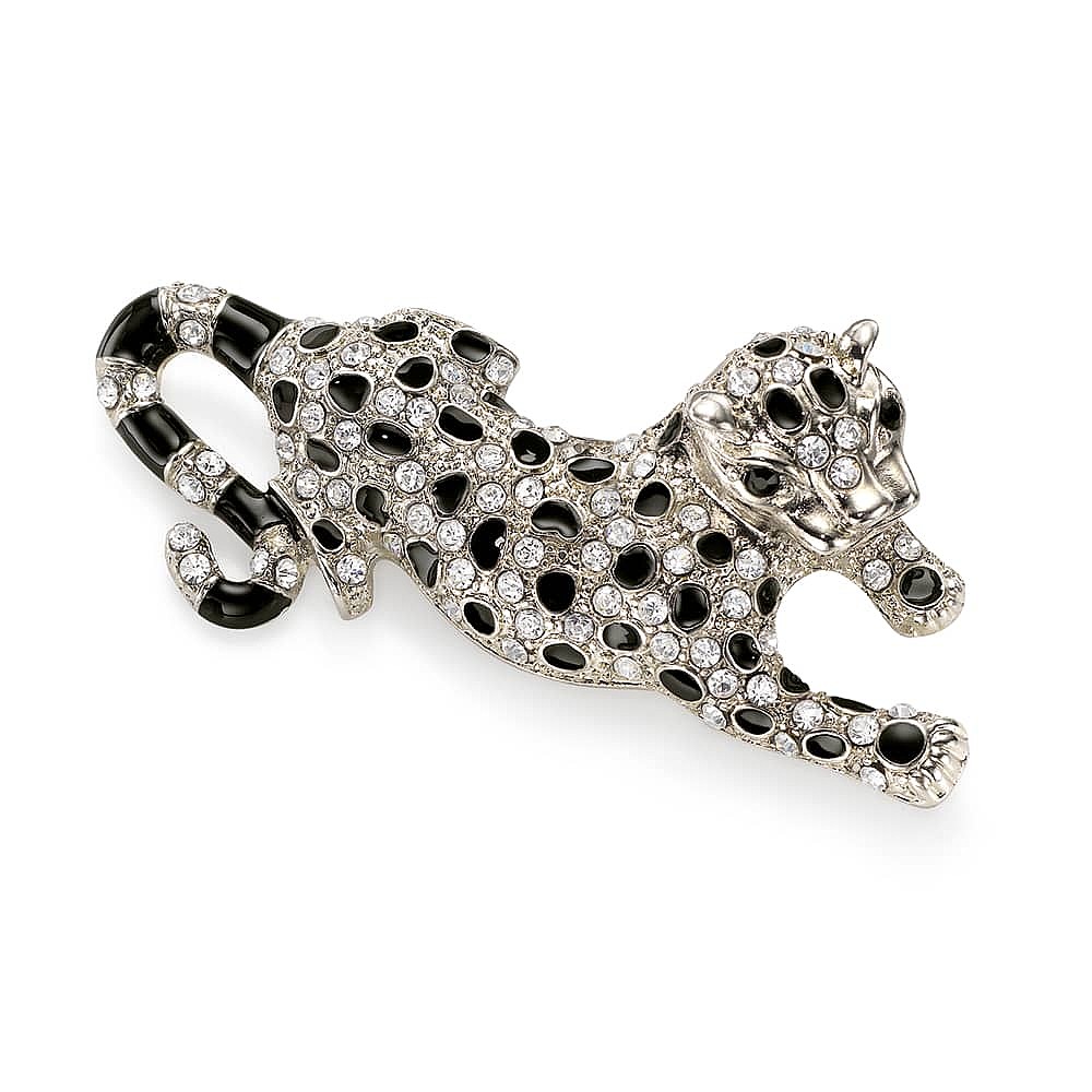 Broche en Cristal Élégance du Léopard