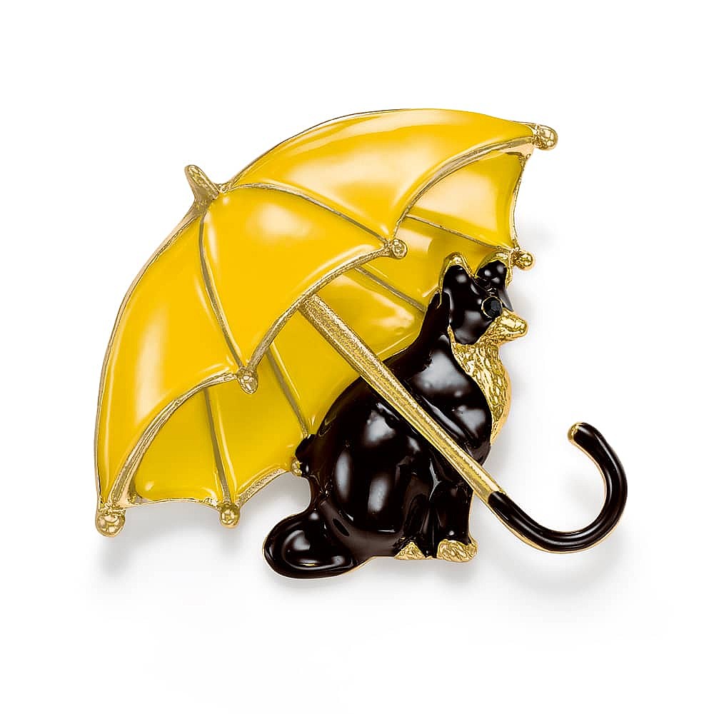 Broche Chatons Sous la Pluie