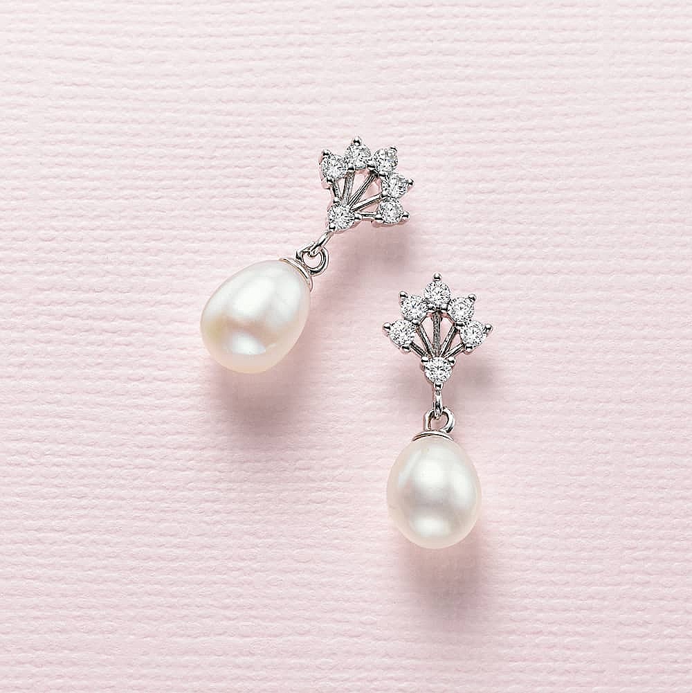 Boucles d'oreilles en Perles Damoiselle Art Déco