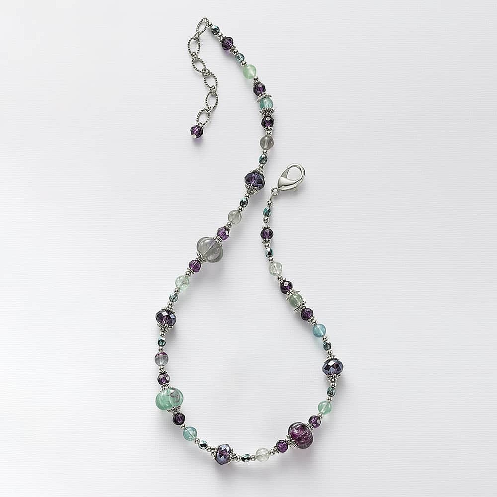 Collier en Fluorite Voir les 2 Côtés