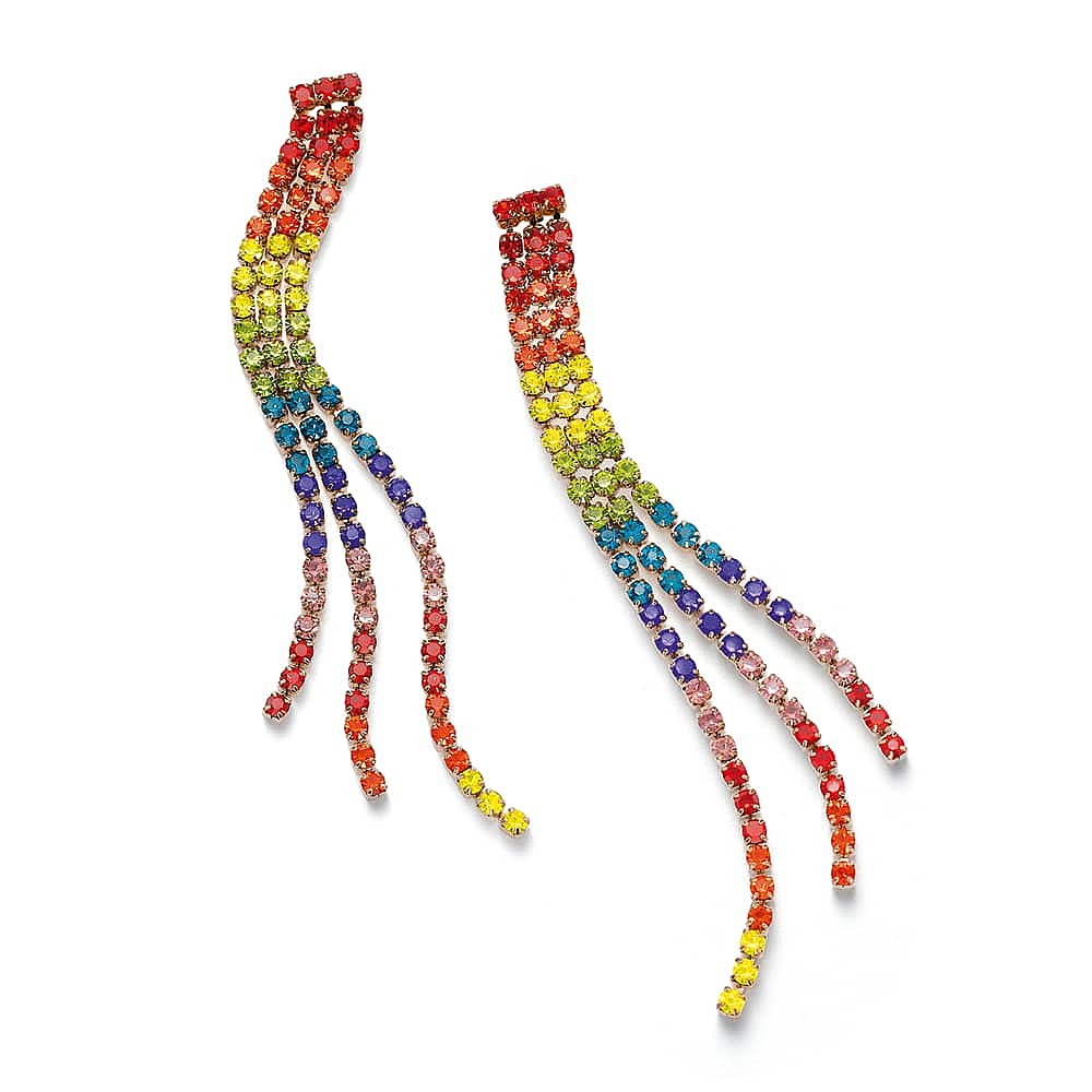 Boucles d'oreilles en Cristal À la Poursuite des Arcs-en-Ciel