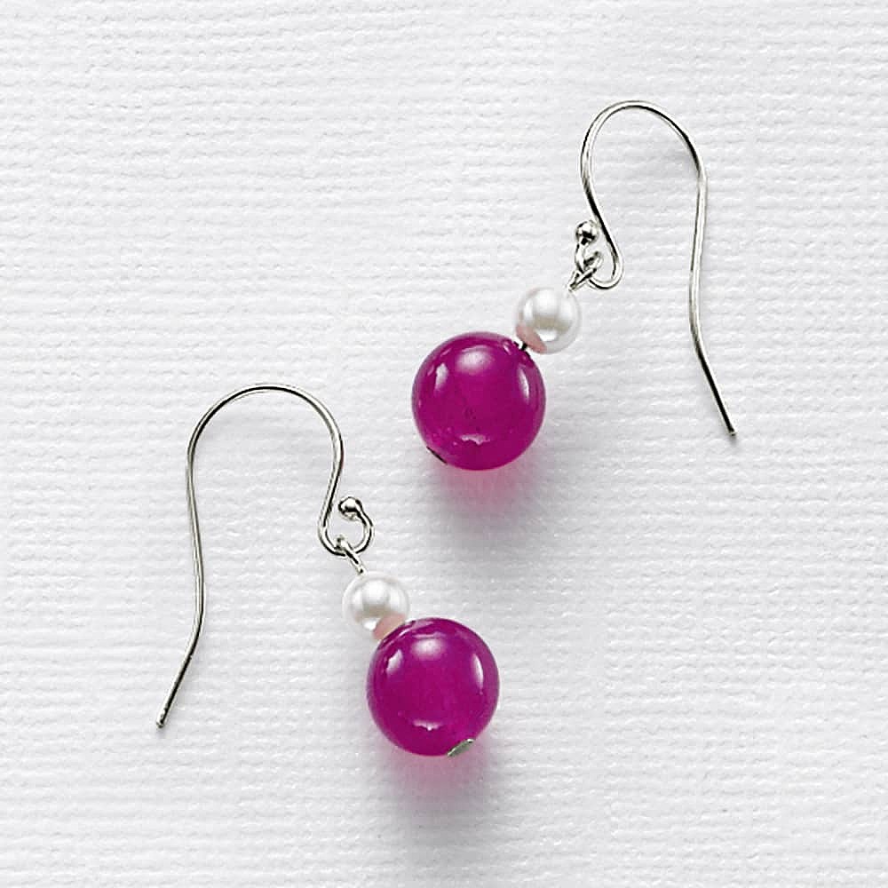 Boucles d'oreilles d'Agates Jouez Sur les Couleurs