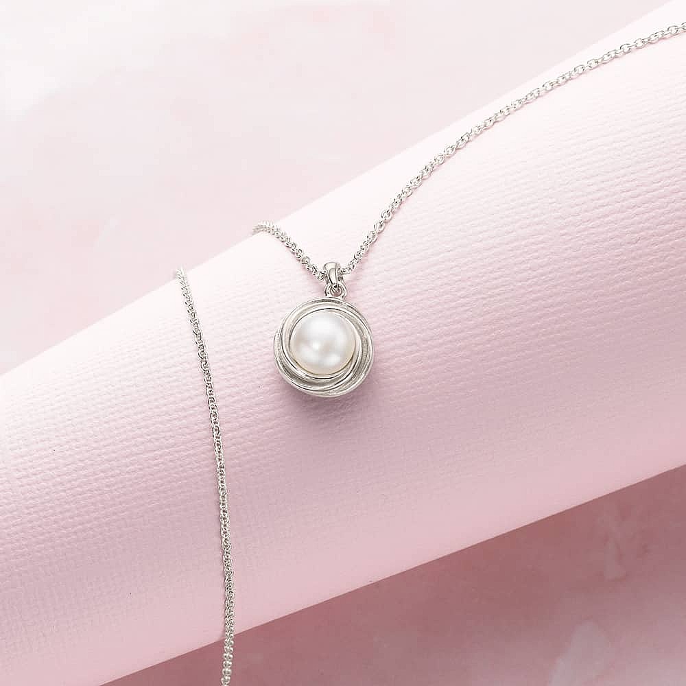 Pendentif en Argent Promesse de Perle