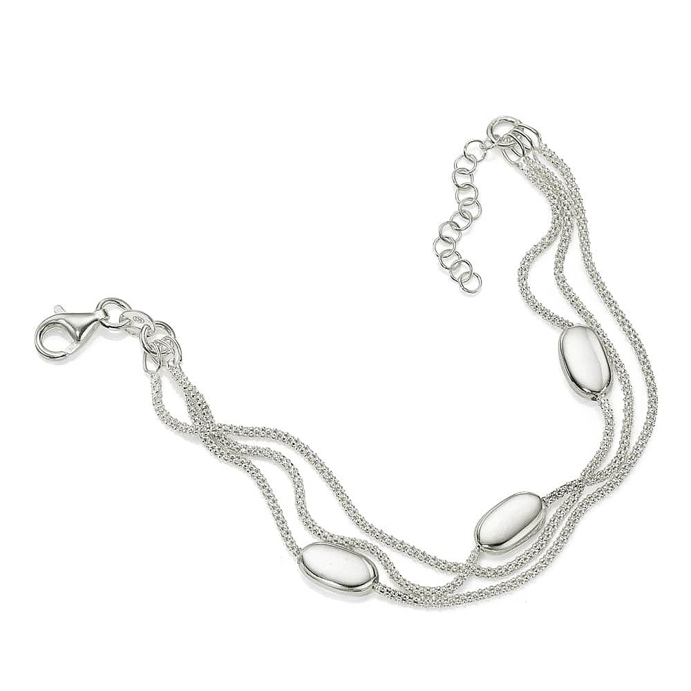 Bracelet en Argent Sentiers de Galets