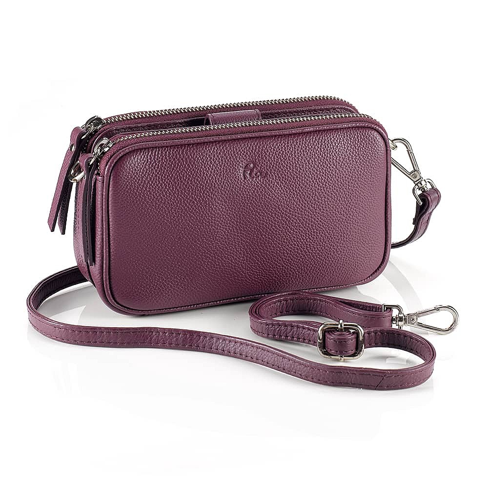 Sac Polyvalent en Cuir Violet Éternel