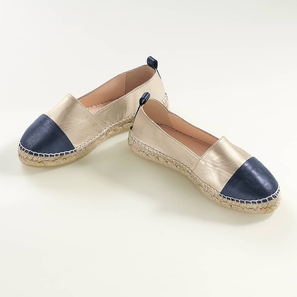 Espadrilles en Cuir Pavé d’Or