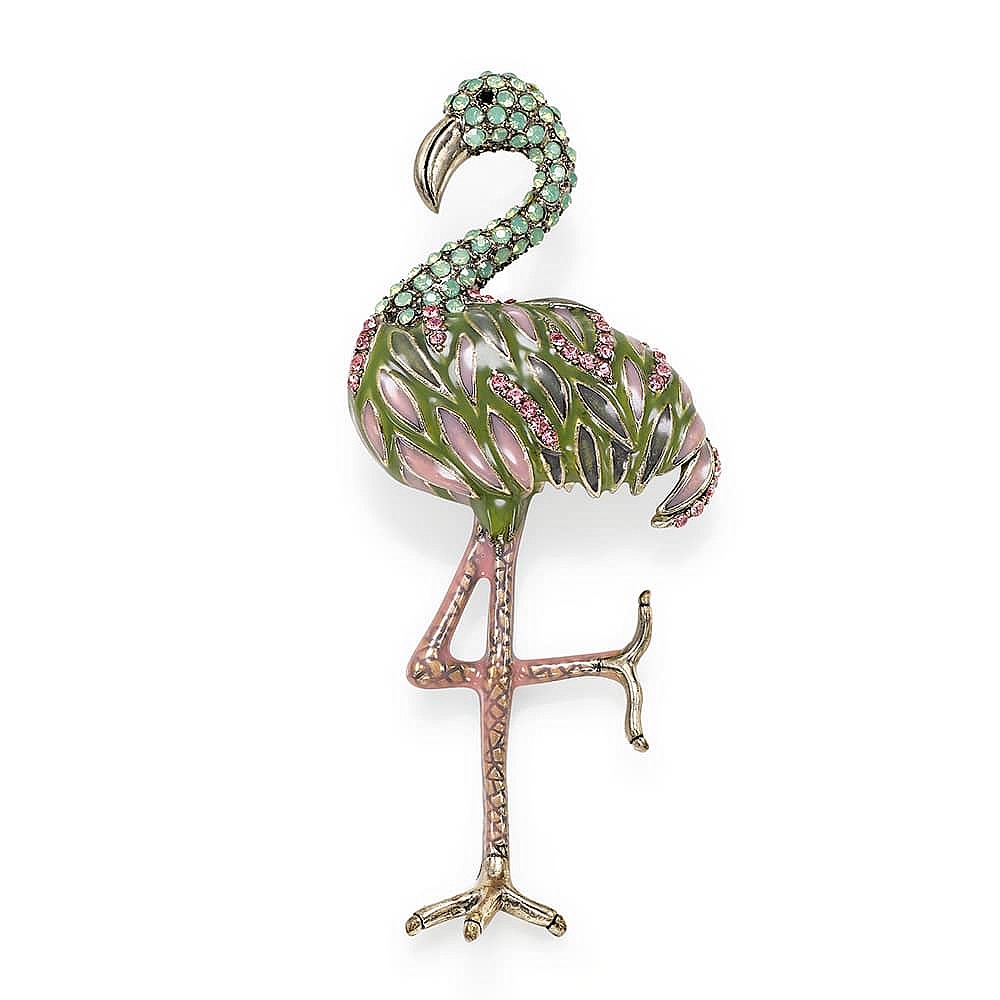 Broche Flamant Rose 