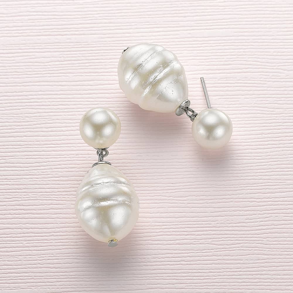 Boucles d'oreilles en Perles Mariage Parfait 