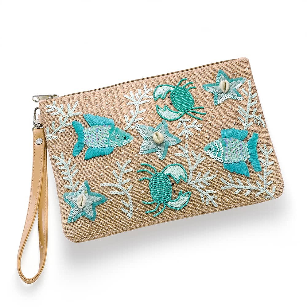 Pochette Marée Turquoise