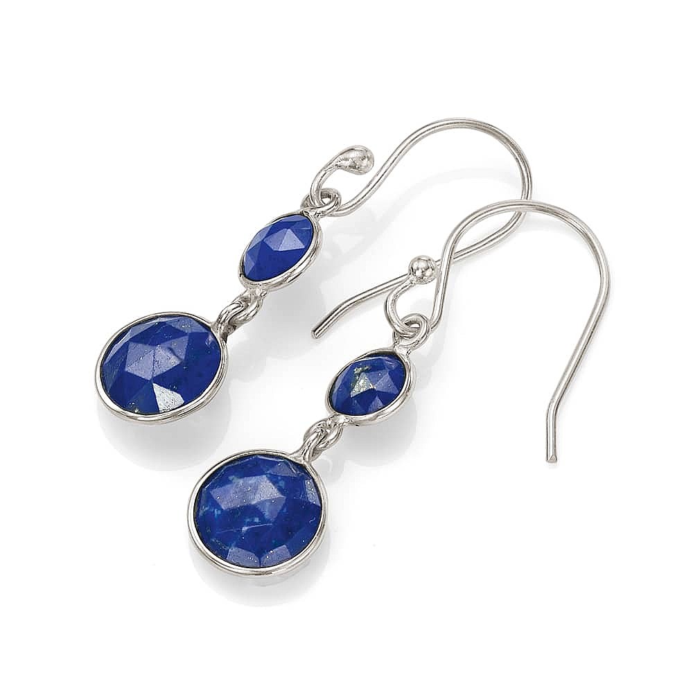 Boucles d'oreilles Lapis Sagesse Éveillée
