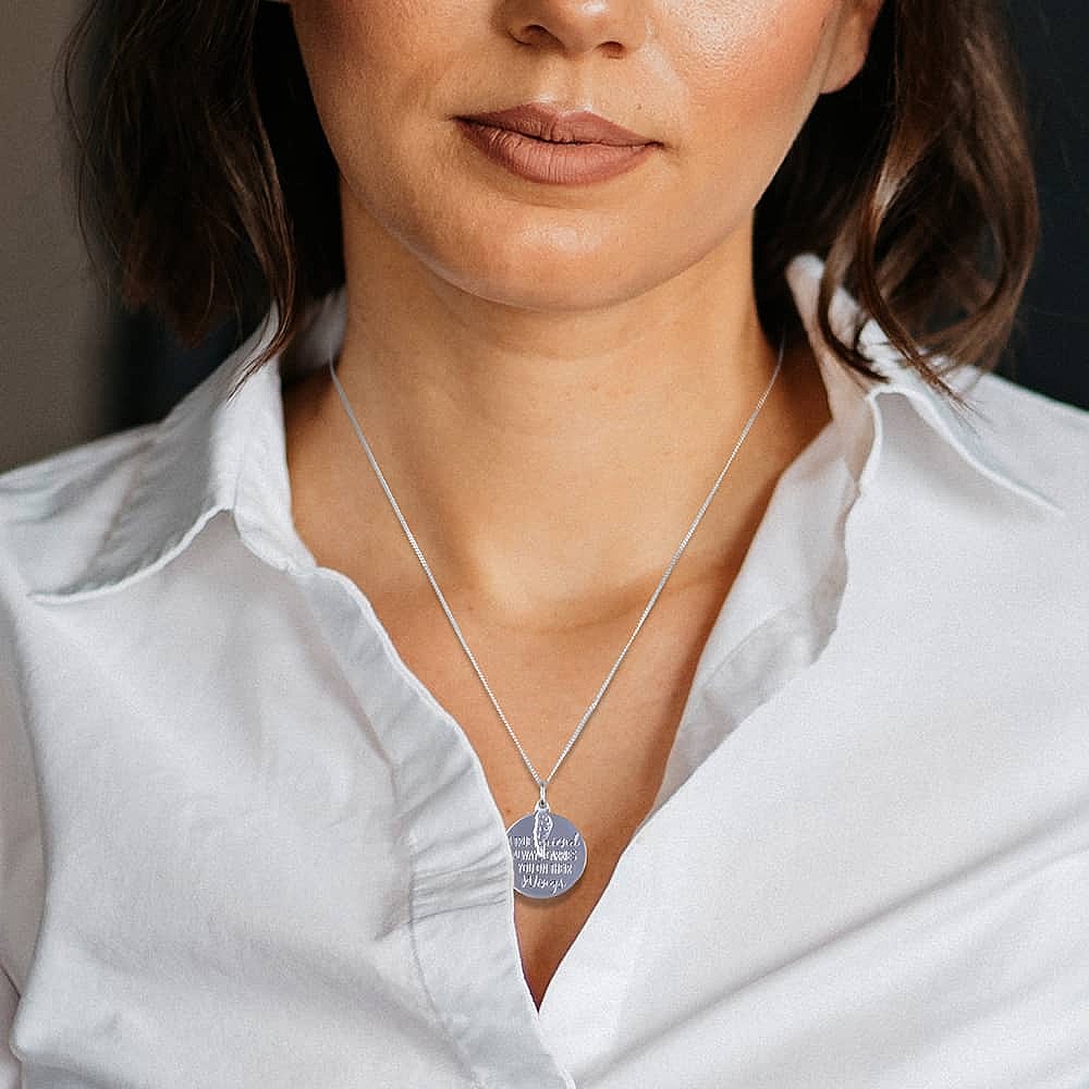 Pendentif en Argent Amitié Vraie
