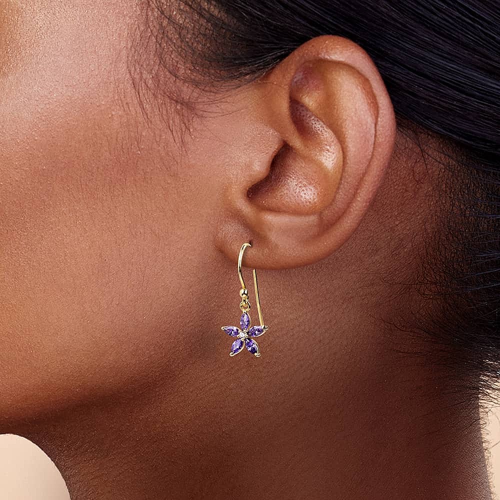 Boucles d'oreilles Teintes de Jacinthe