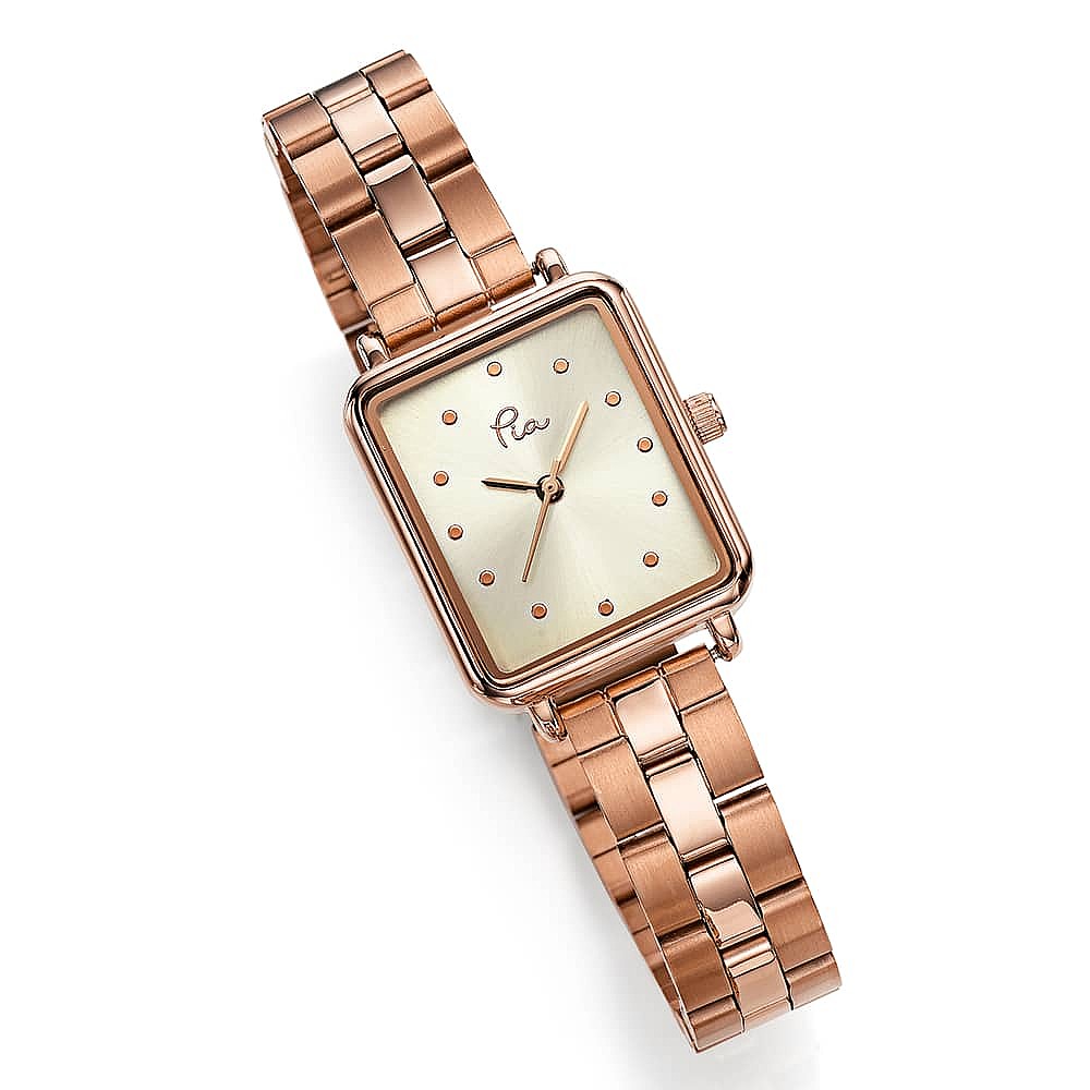 Montre Or Rosé Au Fil du Temps