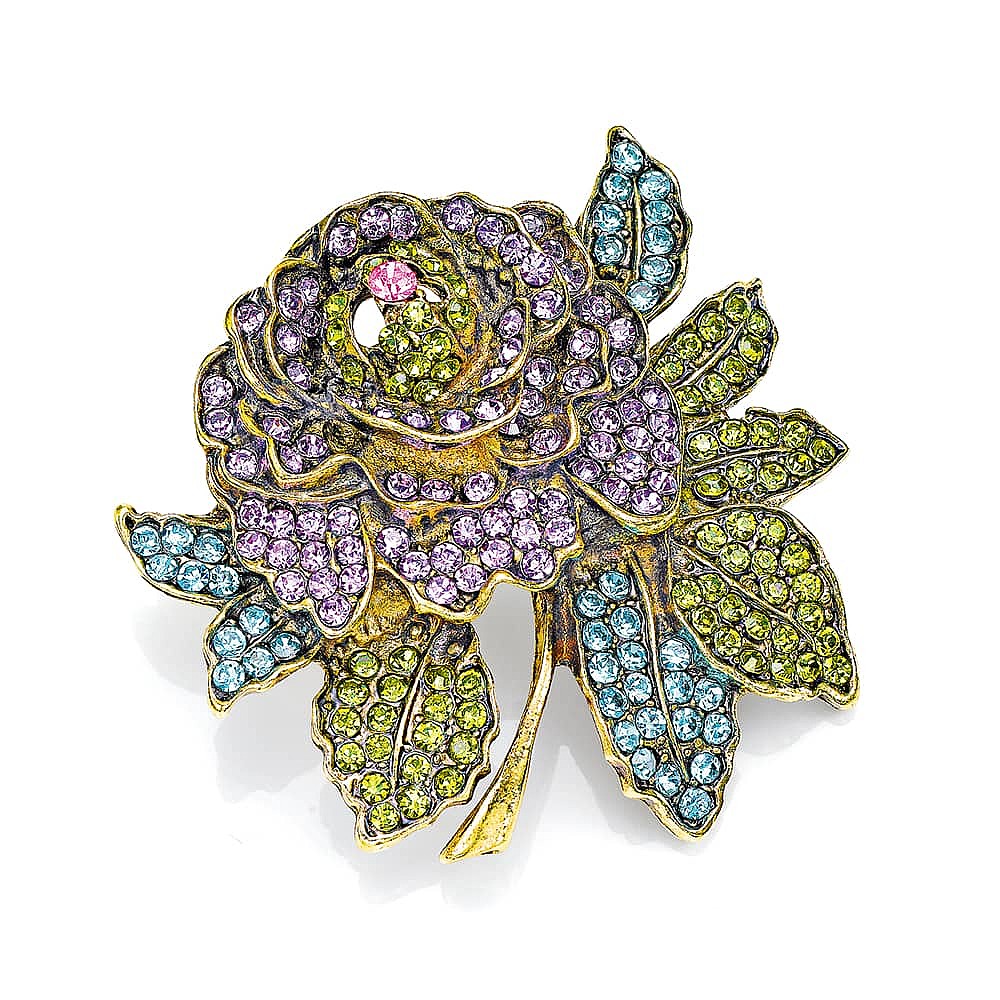 Broche Rose Enchantement
