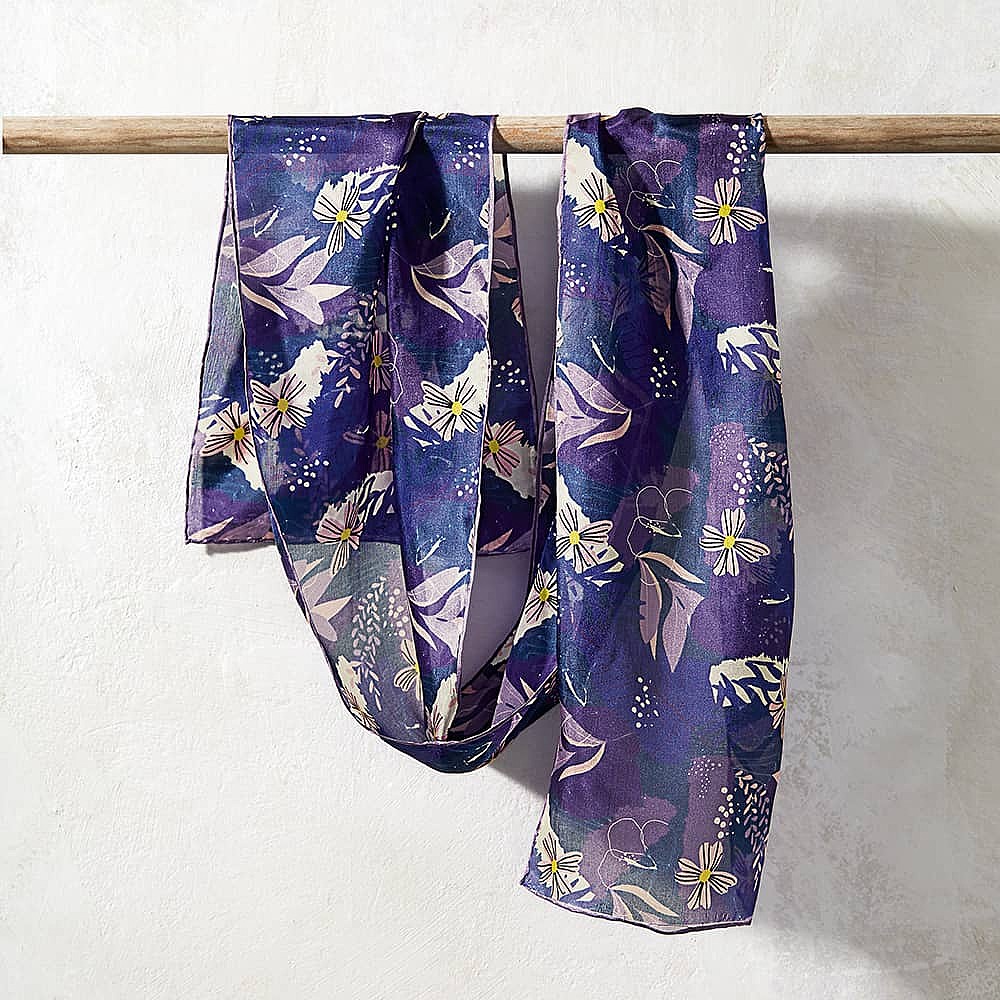 Foulard en Soie Art Floral