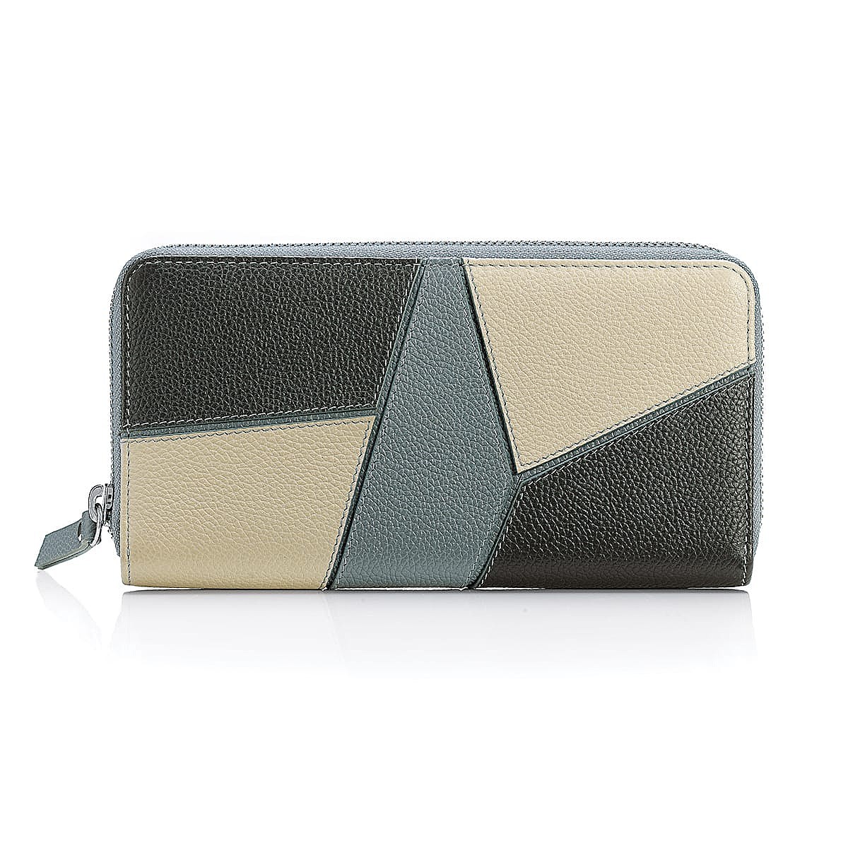 Portefeuille en Cuir Angle Azur
