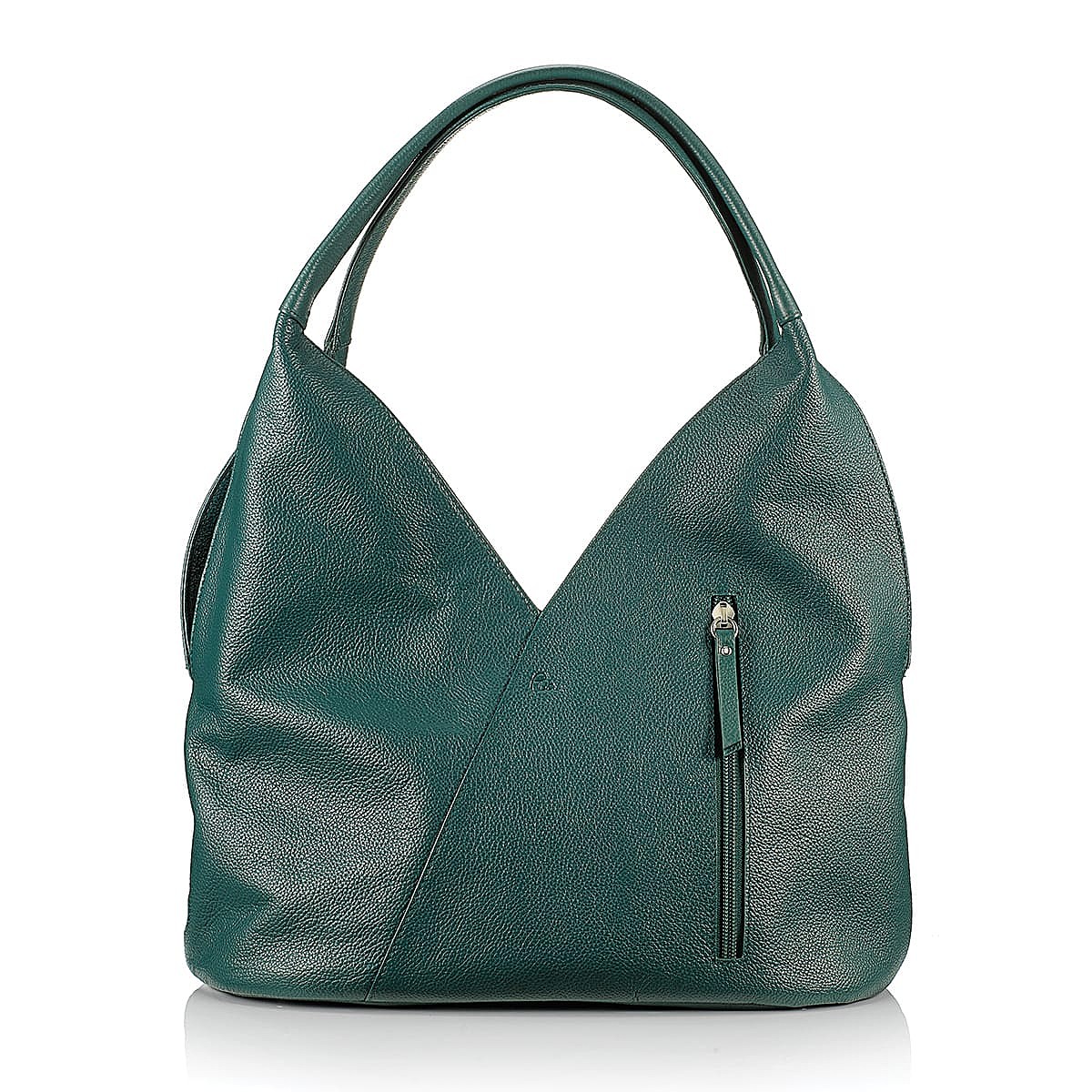 Sac en Cuir Vert Tulipe