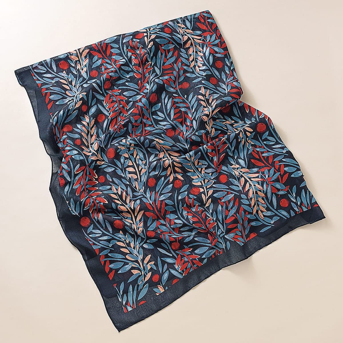 Foulard Feuilles Superposées