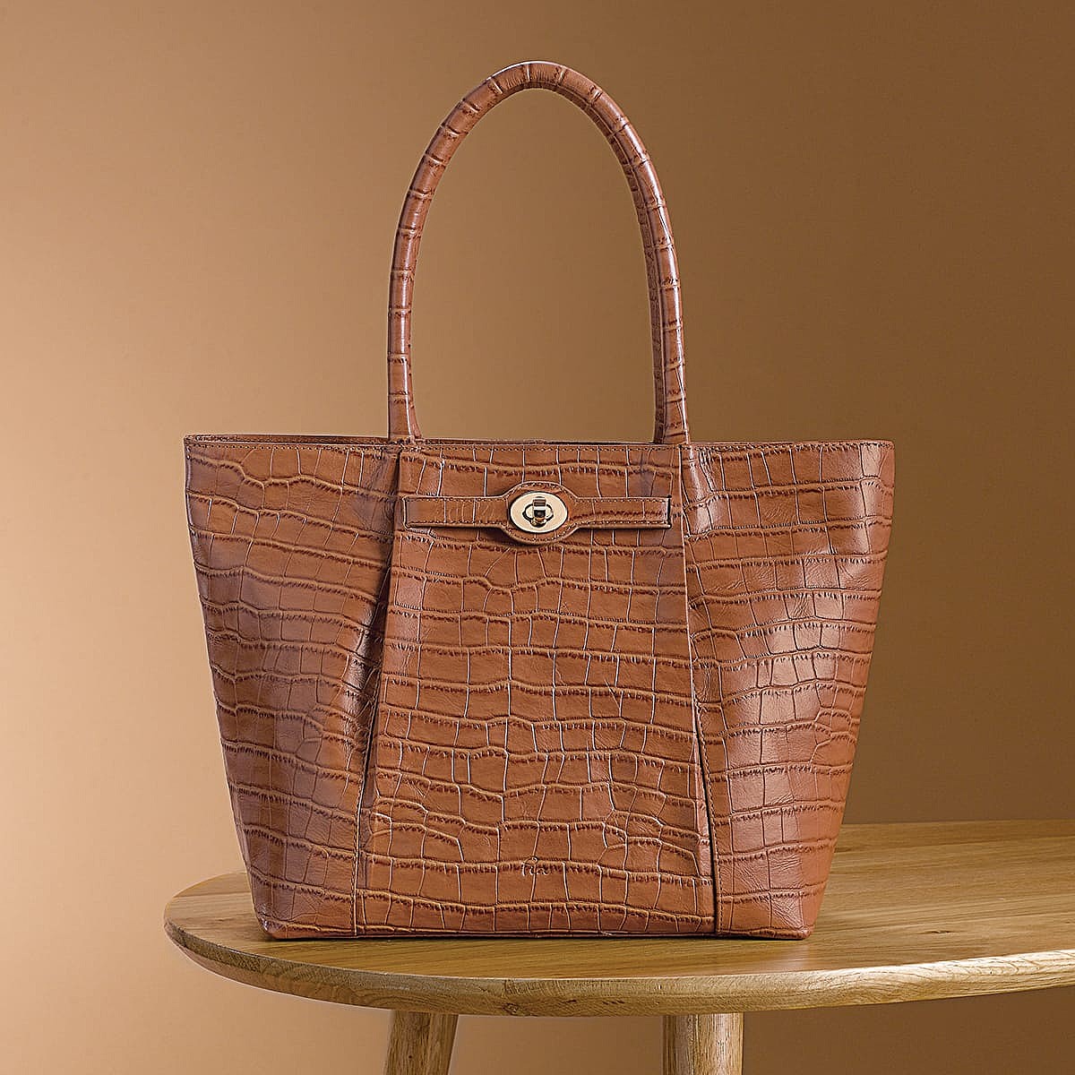 Sac en Cuir Fauve Soyez Raffinée