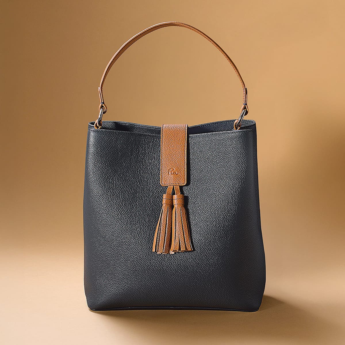 Sac en Cuir Marine Emportée Partout