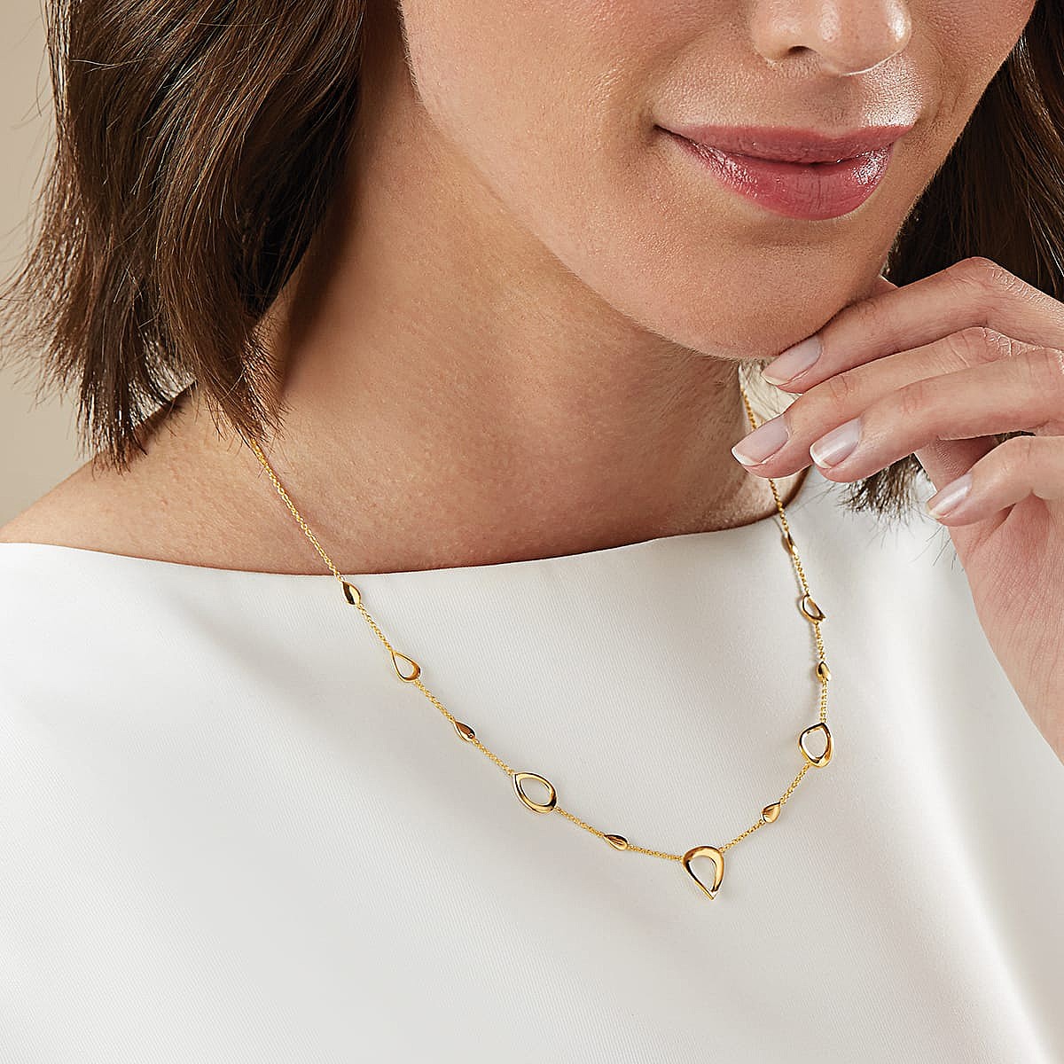 Collier en Or Enveloppée de Grâce