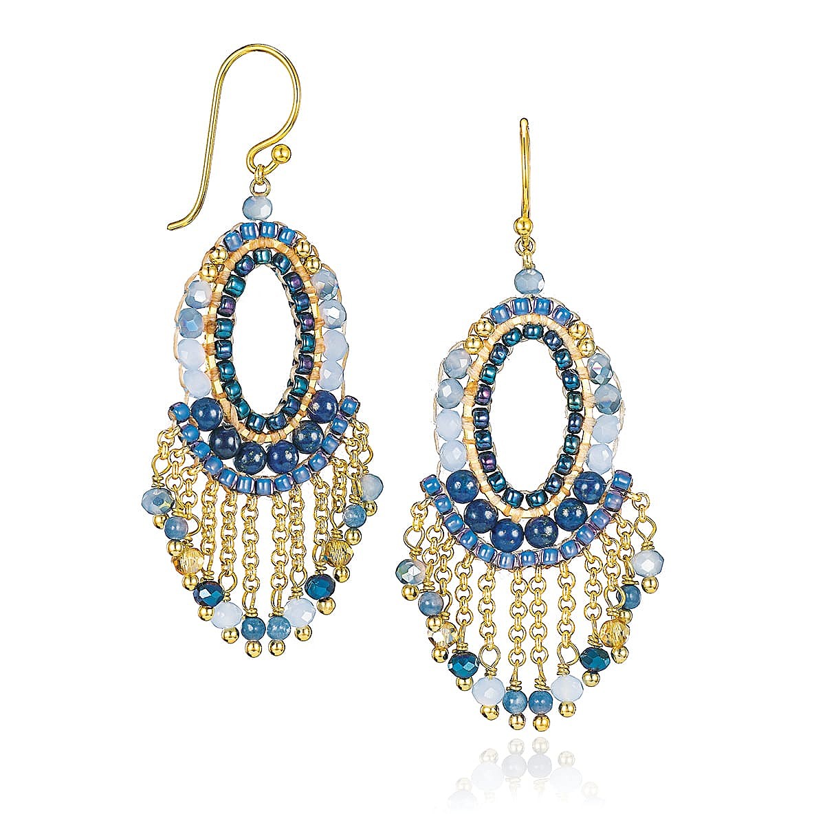Boucles d'oreilles Brise Bleue